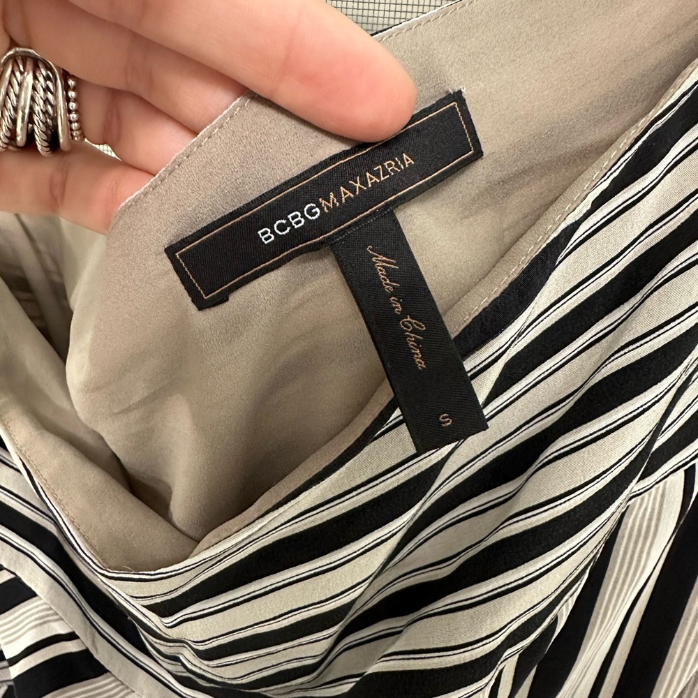 Bcbg one shoulder dress